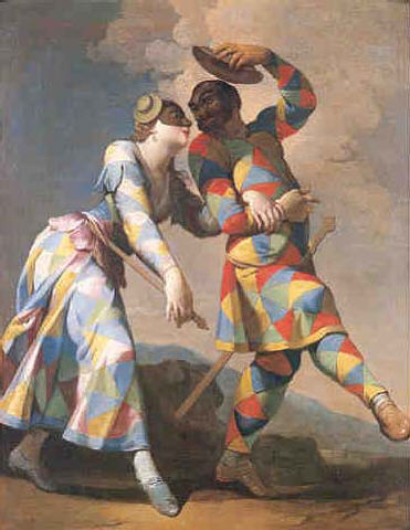 Arlecchino und Colombina